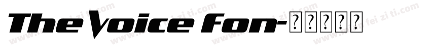The Voice Fon字体转换